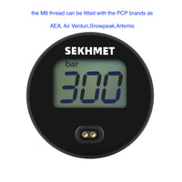 2nd Generation Sekhmet Digital Pressure Gauge 25mm Standard 1/8 BSPP 300 bar