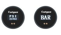 【Outgun】255Oled Gauge 50bar 300bar- PSI/Bar readout 1/8bspp 1/8NPT thread