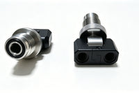 Swivel T Fill Adaptor 300 Bar G5/8 Inlet Twin 1/8BSPP Outlets Dual 360°+180° Rotation
